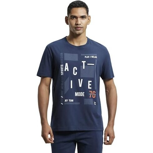 Jockey Men's Cotton T-Shirt 2718_Navy_L