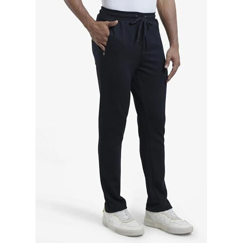 Jockey Men's Slim Fit Track Pant Am44_Black_Xxl
