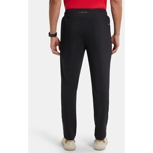 Jockey Men's Slim Fit Polyester Track Pant Mv25_Black_M