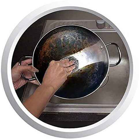 Scotch Brite Stainless Steel Scrub Plus Scrub Pad Combo (Pack Of 6)