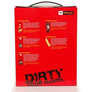 3M Small Car Care Kit | Car Shampoo | Tyre Dresser | Dashboard Dresser | Liquid Wax | Microfiber Cloth (All In One)