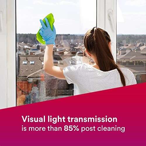 3M Professional P3 Glass Cleaner, Ammonia Free Glass Liquid Spray For Multi-Surface, Mirror, Windows & Commercial Use, Just Spray & Wipe, Remove Tough Stains With Streak-Free Shine, (5L, Pack Of 1)