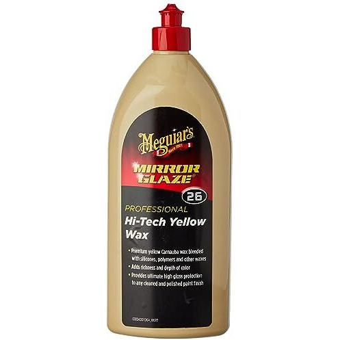 MeguiarS Mirror Glaze Professional Hi-Tech Yellow Wax 1L Bottle