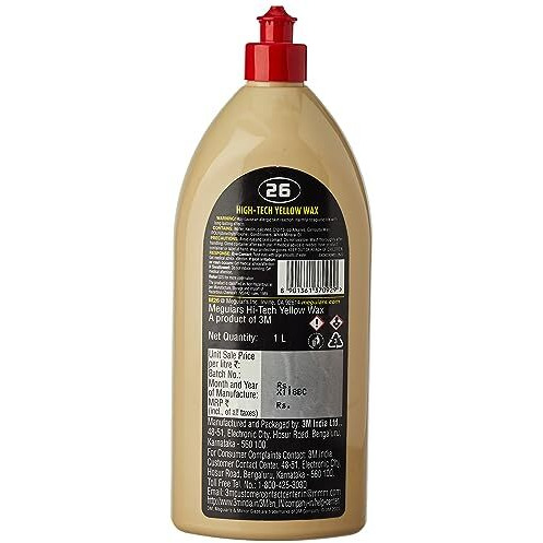 MeguiarS Mirror Glaze Professional Hi-Tech Yellow Wax 1L Bottle