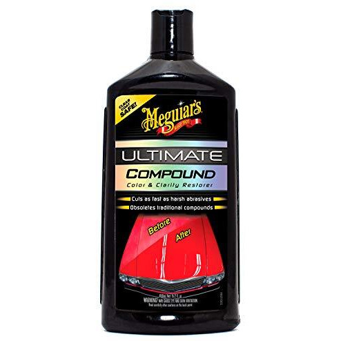 Meguiar's Ultimate Compound Micro Abrasive Technology Quickly Remove Paint Defects Scratches And Swirls Hand Application Or Da Polisher