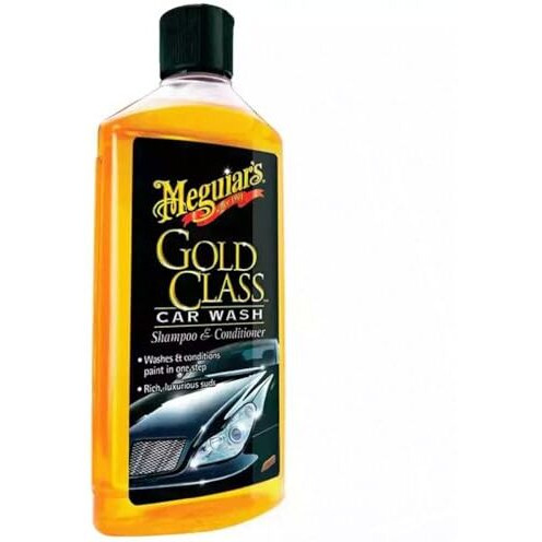 Meguiar's Gold Class Car Wash Shampoo (473 Ml) | Pleasant Fruity Odour | Rich Suds That Gently Foams Away Tough Dirt, Road Grime And Contaminants | Paint Looks Radiant | Safe On All Paint Types
