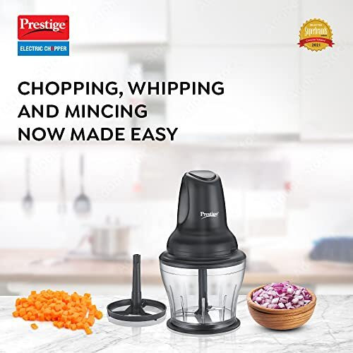 Prestige Pec 4.0 Multi-Purpose Electric Chopper 250 Watts (Black,Polycarbonate Jar)