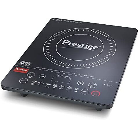 Prestige Pic 15.0+ 1900-Watt Induction Cooktop (Tempered Glass, Black)