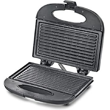 Prestige Pgfsp - Spatter Coated Non-Stick Sandwich Toasters With Fixed Grill Plate, Black