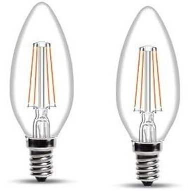 Wipro Garnet Base E14 4Watt Led Bulb (Pack Of 2, Yellow)