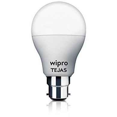 Wipro Tejas 9W Led Bulb For Home & Office |B22 Led Bulb Base |Cool Day White Light (6500K) |4Kv Surge Protection |High Voltage Protection |Eco Friendly Energy Efficient | Pack Of 10