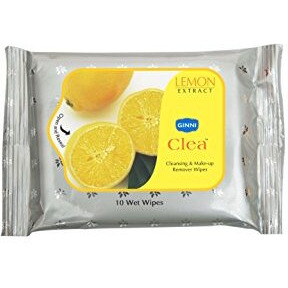Ginni Clea Makeup Remover & Cleansing Wet Wipes - Moisturizing, Hydrating, & Soothing | 6 Varieties (Rose, Lemon, Aloe Vera, Anti-Acne, Cucumber, Orange) | Pack Of 6 (10 Wipes Each)
