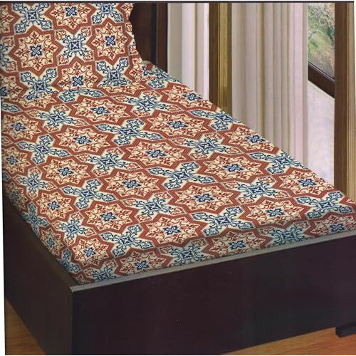 Bombay Dyeing Epigram 100% Pure Cotton Single Bedsheets Set (Bedsheet Size 224X150 Cm Or 7.35X4.92 Foot) With One Pillow Cover (Pillow Cover Size 69X46 Cm Each)