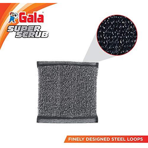 Gala Super Scrub Set, Black, Multicolour, 2 Count