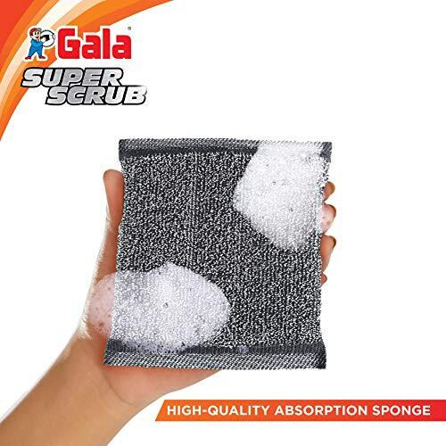 Gala Super Scrub Set, Black, Multicolour, 2 Count
