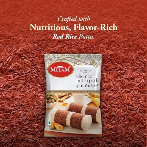 Melam Chemba Soft Puttu Podi 1Kg | Fibre-Rich Red Rice Flour | Ideal For Healthy Breakfast