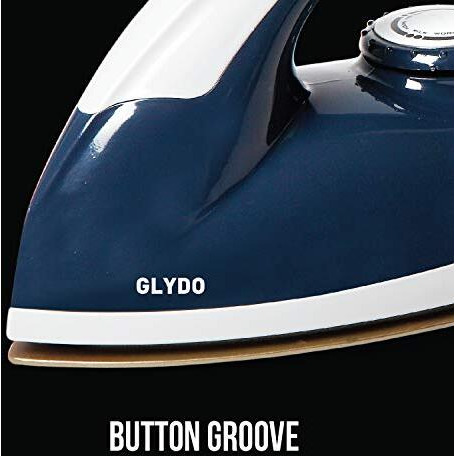 Havells Glydo 1000 Watts Dry Iron With American Heritage Plastic Non Stick Sole Plate, Aerodynamic Design, Easy Grip Temperature Knob & 2 Years Manufacturer Warranty. (Charcoal Blue)