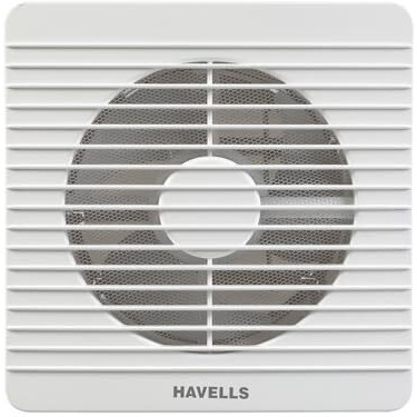 Havells 200Mm Ventil Air Bldc Exhaust Fan | Strong Air Suction, Rust Proof Body And Dust Protection Shutters | Suitable For Bathroom, Kitchen & Office, 2 Year Warranty | (Pack Of 1, White)