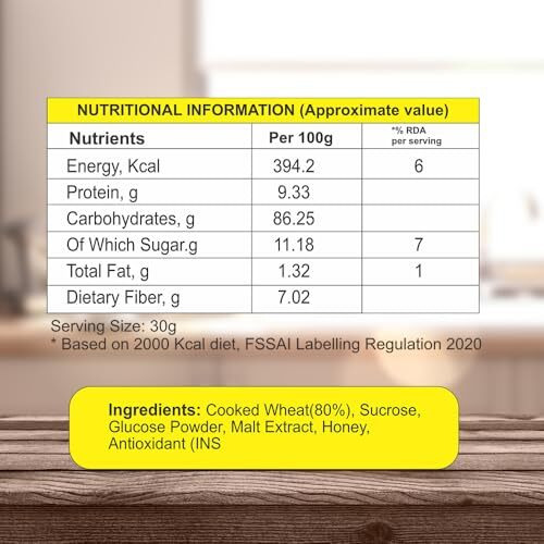8Am Instant Wheat Porridge (Dalia), 200G, Rich In Protein & Fiber, Nutritious & Healthy Breakfast Cereals, Essential For Good Health, Natural Whole Wheat Daliya Improves Digestion