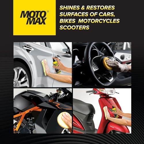 Motomax Protectant Spray (100 Ml)| Repels Dust, Pollutants| Protect, Restore Faded Vinyl, Plastic, Leather, Dashboard, Rubber, Tyres Of Cars, Bikes, Motorcycles & Scooty| Provides Long Lasting Shine