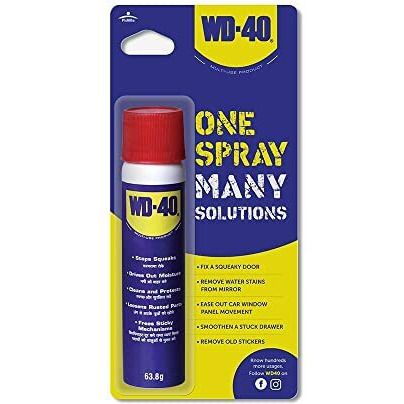 Wd-40 Multipurpose Spray For Home Improvement, Frees Jammed Locks & Rust Parts,Adhesive Remover,Grill & Stove Cleaning,Protectant Agent -Multi Use For Home,Work & Diy Purpose, 63.8G,Pack Of 1