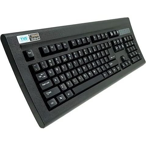Tvs Electronics Gold Prime Mechanical Wired Keyboard | Dustproof Key Switches | Guaranteed 50 Million Keystrokes | 1.5 Meter Usb Cable, Usb Gold Keyboard (Black)