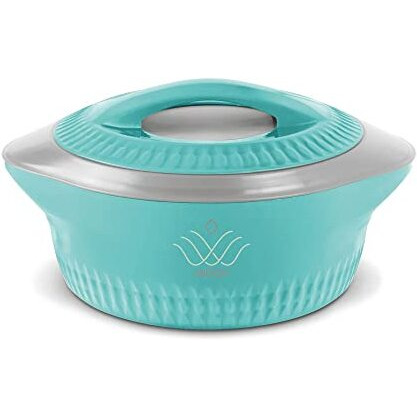 Milton Royal 1500 Serving Casserole Double Walled Inner Stainless Steel, Pu Insulated Kitchen Hot Pot, Keeps Food Hot & Fresh For Roti, Biryani, 1270 Ml Blue