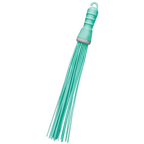 Spotzero By Milton Kharata Plastic Hard Bristle Broom (Aqual Green), Hard_Floor, Pack Of 1