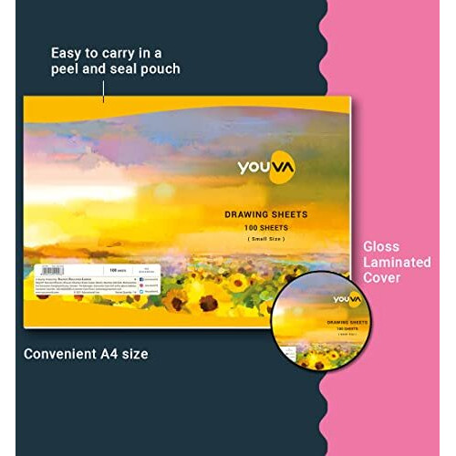 Navneet Youva | Loose Sheets | Drawing Sheets 21X29.7 Cm | 100 Sheets | Pack Of 1