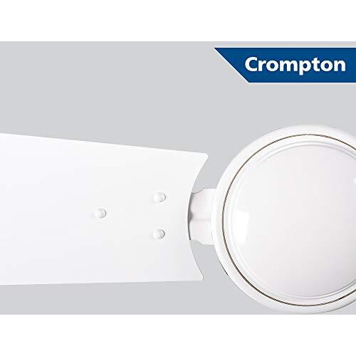 Crompton Aluminium Cool Breeze 600 Mm (24 Inch) Anti Rust Small Ceiling Fan (Opal White), 4 Stars