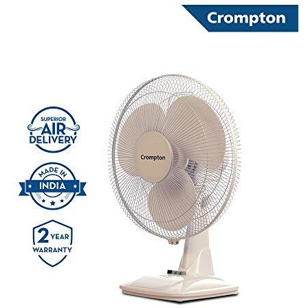Crompton Hiflo Neo 16-Inch Table Fan 400Mm (Kd White)