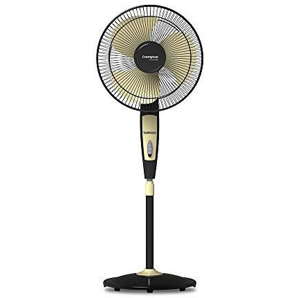 Crompton Highspeed Torpedo 400 Mm Pedestal Fan (Black Yellow)