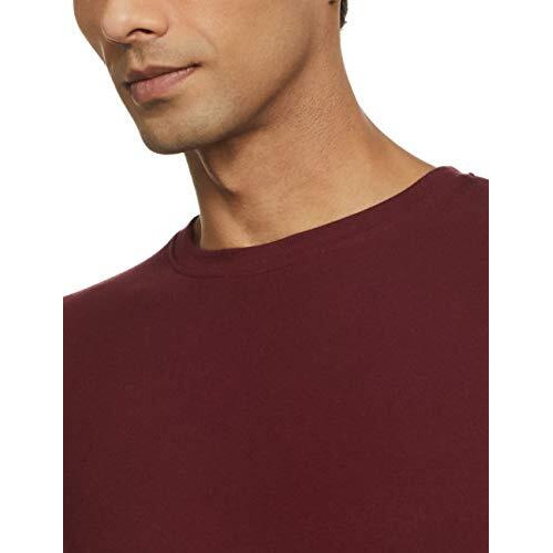 Chromozome Men Regular Fit Tee Os 10 ( Pack Of 3 ) L Grey-Maroon-Denim