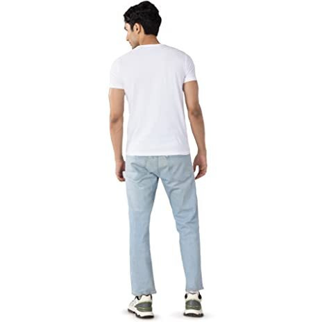 Chromozome Men Regular Fit Tee Cz 601 L White