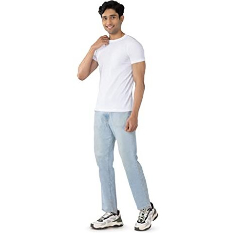 Chromozome Men Regular Fit Tee Cz 601 L White
