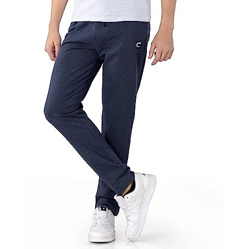 Chromozome Men Regular Fit Track Mid Rise Pants Cz Cz 801 L V475N-Marl, Grey, 2Xl