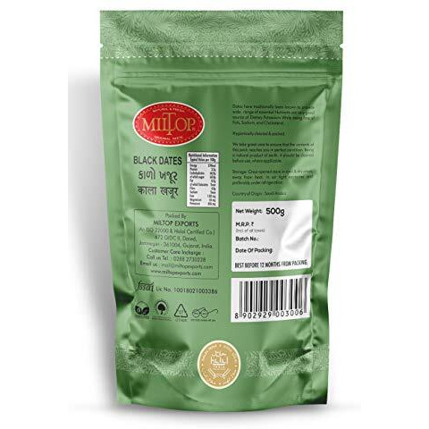 Miltop Black Dates, 500G