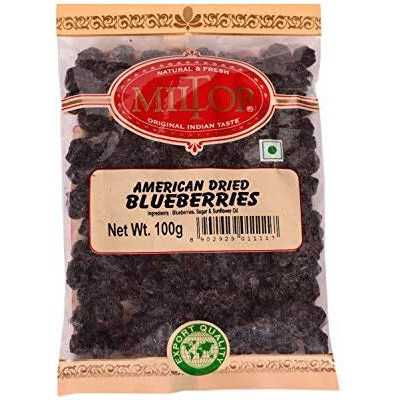 Miltop American Dried Blueberries, 100G