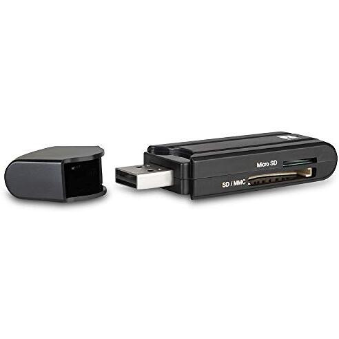 Iball Cr Cr24 Card Reader I 2 Slot I Transfer 480 Mbps I Plug & Play I High Speed Data Transfer I One Card Reader For All - (Black)
