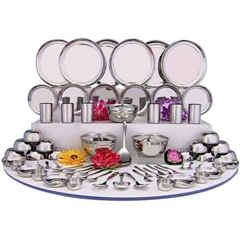 Shri & Sam Stainless Steel Dinner Set Shagun (70 Pcs Set)