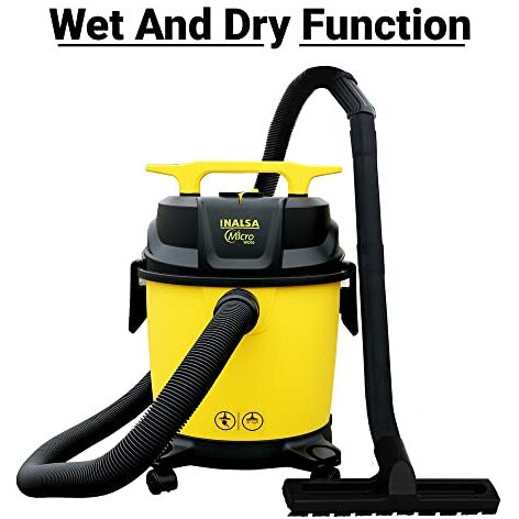 Inalsa Wet And Dry Vacuum Cleaner For Home,10 Ltr Capacity,1200 W, 17 Kpa Suction, Blower Function, Hepa Filter, Wet Vacuum Cleaner For Sofa, House Cleaning Machine,Vaccine Cleaner For Home(Wd 10)