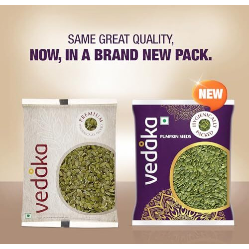 Amazon Brand - Vedaka Premium Raw Pumpkin Seeds | 200 Gram | Rich Source Of Fibre