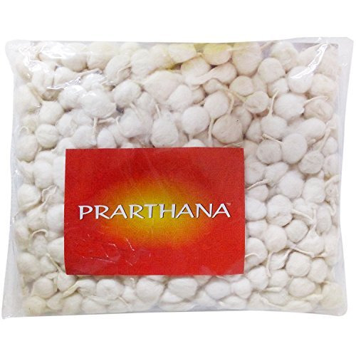Prarthana Full Wat Wicks, Pack Of 250, Yellow