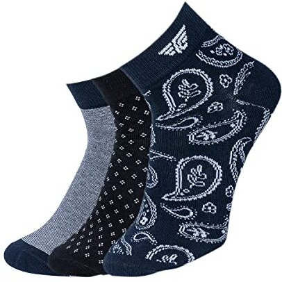 Redtape Jacquard Ankle Length Socks For Men | Pack Of 3_Rsx351A-9-11