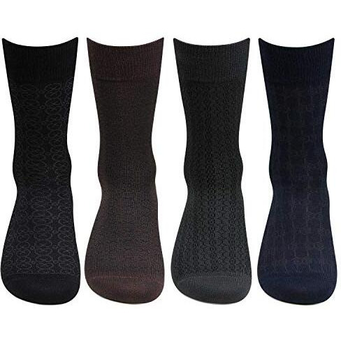 Bonjour Mens Multicolour Multipurpose 4 Pair Socks_Bro2101-Po4