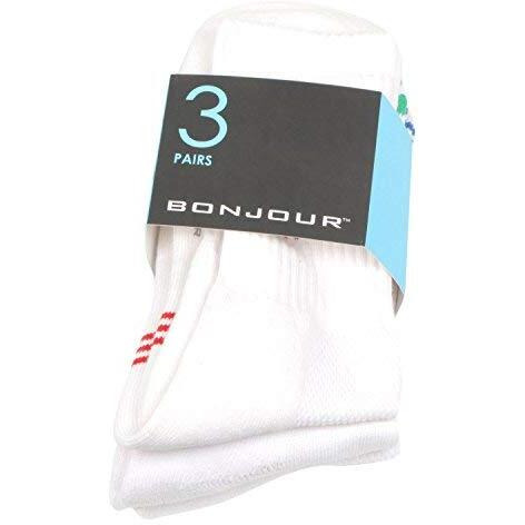 Bonjour Men's Crew Length Cotton Socks (Pack Of 3 Pairs) (Bro7003-Po3_White)