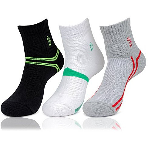 Bonjour Men's Multicolour Cotton Sports Ankle Length Socks (Pack Of 3) Bro7005Ank-Po3_Multicolor