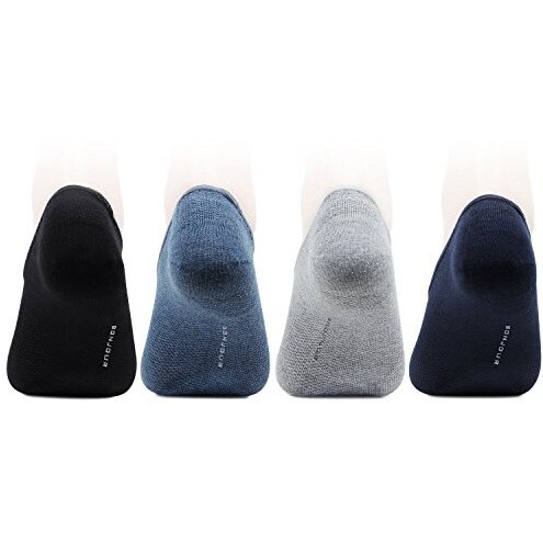 Bonjour Mens Cotton Multicolor Pack Of 4 Pair Loafer Socks