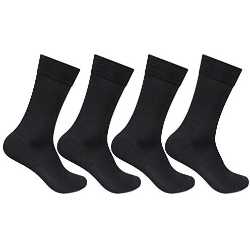 Bonjour Men's Ankle Socks (Pack Of 4)(Bro190-Po4-Bk_Multicolor_Free Size)