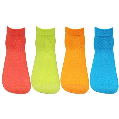 Bonjour Men's Ankle Socks (Pack Of 4)(Broaicp003-Po4_Multicolor_Free Size)